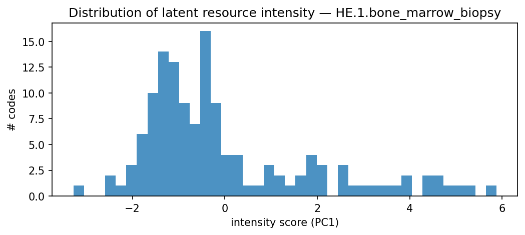 intensity distribution